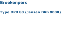 Broekenpers   Type DRB 80 (Jensen DRB 8000)