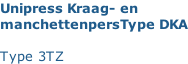 Unipress Kraag- en  manchettenpersType DKA  Type 3TZ