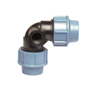 Tyleen 90° knie met zijaansluiting (binnendraad) PN16