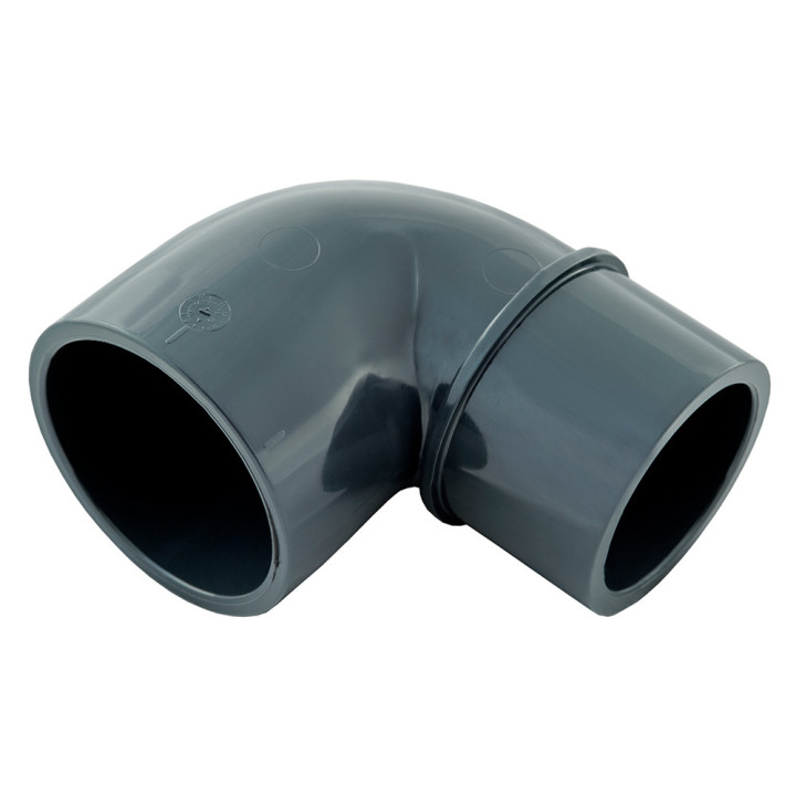 PVC Knie 90° verloop Lijmsok PN 16