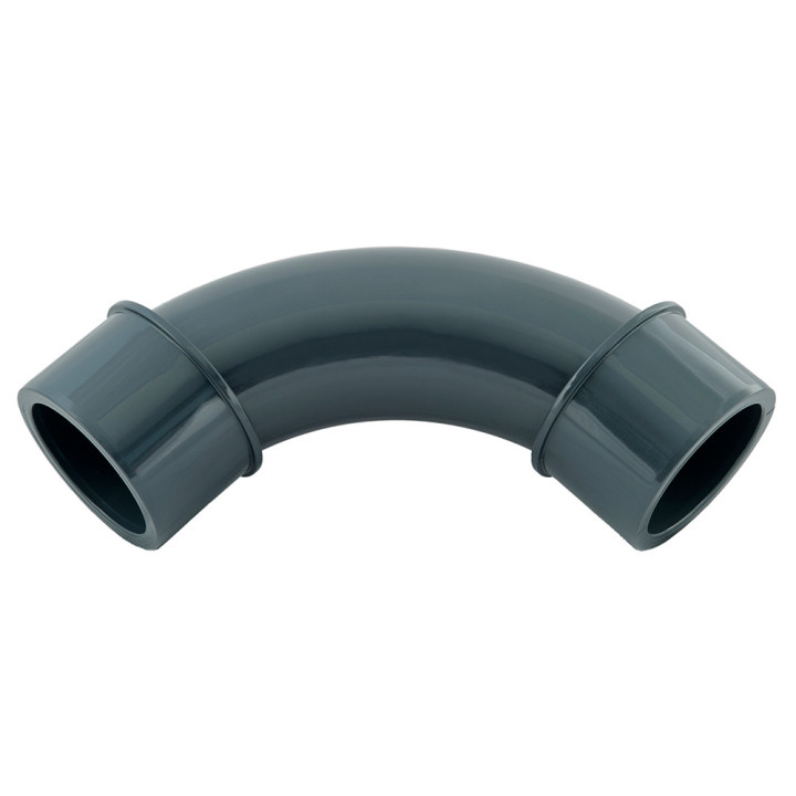 PVC Bocht 90° geïnjecteerd lijmsok PN16
