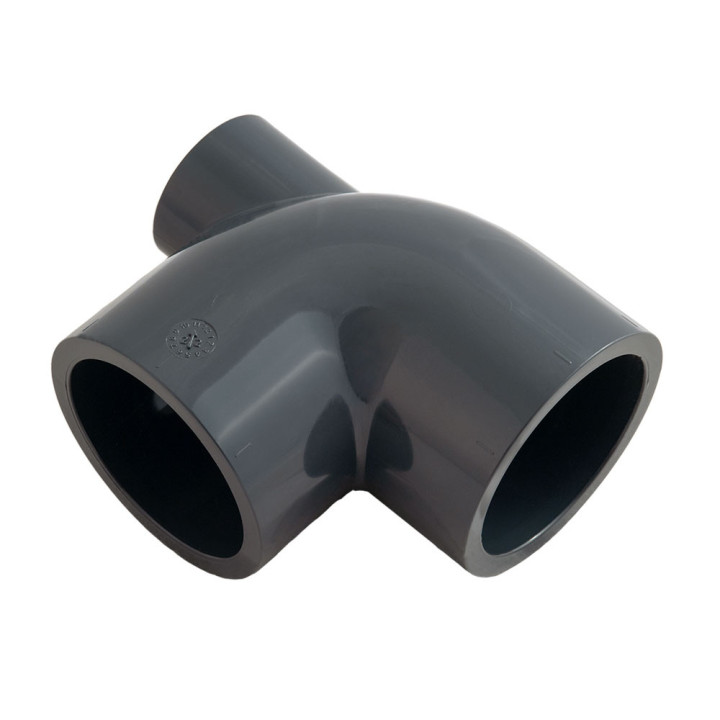 PVC Luchtknie 90°  Lijmsok PN16