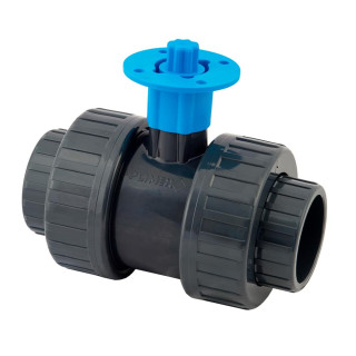 PVC Kogelkraan met ISO-montageplaat PN10